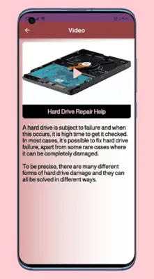 Hard Drive Repair Help android App screenshot 1