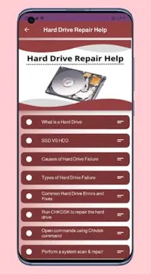 Hard Drive Repair Help android App screenshot 5